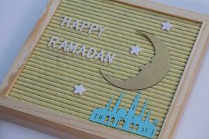 diy happy ramadan cork board photo