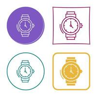 icono de vector de reloj de pulsera