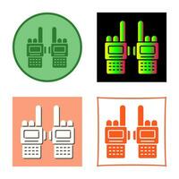 icono de vector de walkie-talkie