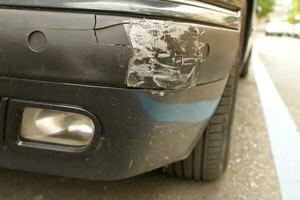 Damaged front bumper photo