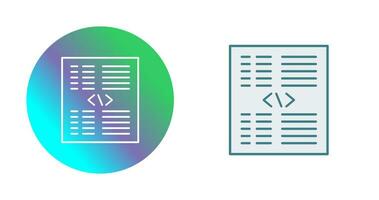 Piece of Code Vector Icon