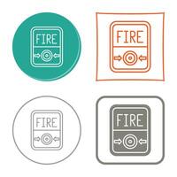 Fire Button Vector Icon