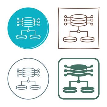icono de vector de datos estructurados