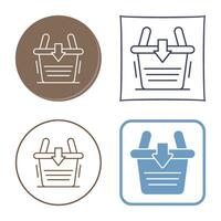 Add To Basket Vector Icon