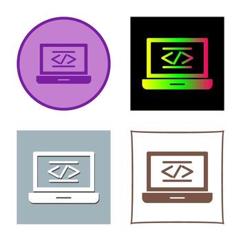 icono de vector de codificación