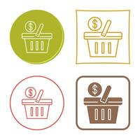 Shopping Basket Vector Icon