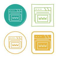 Www Vector Icon