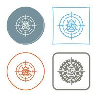 Bug Target Vector Icon
