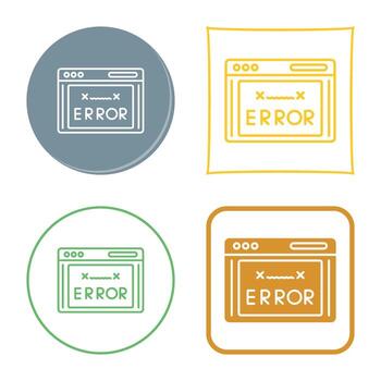Error Code Vector Icon