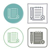 Unchecked Notes Vector Icon