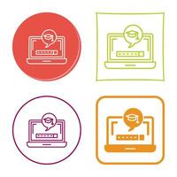 Digital Learning Vector Icon