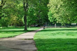 Low Angle View of Wardown Museum Public Park of Luton, England UK. Image Captured on May 10th, 2023 photo