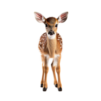 Cute fawn isolated on transparent background, created with generative AI png