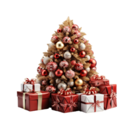 Natale png, Natale ornamenti png, Natale regalo, Natale oggetti png, Natale oggetti clipart, trasparente sfondo, ai generativo png