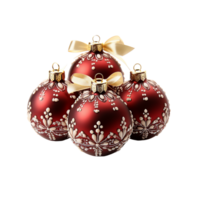 Christmas Png, Christmas Ornaments Png, Christmas Gift, Christmas Objects Png, Christmas Objects Clipart, Transparent Background, AI Generative png