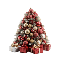 Natale png, Natale ornamenti png, Natale regalo, Natale oggetti png, Natale oggetti clipart, trasparente sfondo, ai generativo png