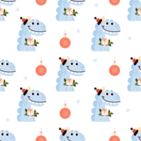 Seamless pattern Cute dragon png