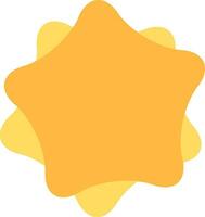 Abstract Geometric Yellow Overlay Child Star Back vector