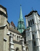 Saint-Pierre cathedral in Geneva, Switzerland photo