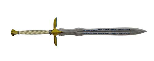 Elf sword - 3D render photo