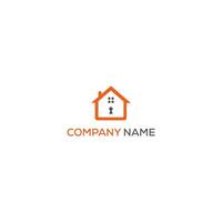 Home security system logo. Guard blue and gray symbol. Privacy concept sign in flat style. Protection icon for website, mobile app, banner, other design project. Vector illustration.