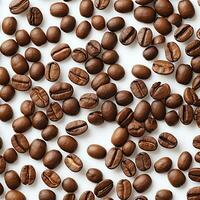 Coffee texture, background, surface for design, space for text. Generative AI photo