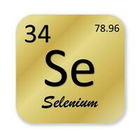 Selenium element isolated in white background photo