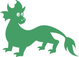 Dragon green for decoration and design. vector