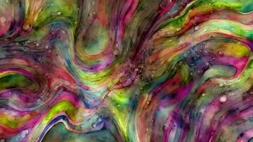 Abstract Wavy Liquid Watercolor Texture Background, Abstract Gradient Texture, Generative AI video