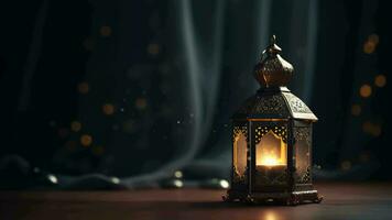 Ramadan lanterna sfondo ciclo continuo ,ai creato video