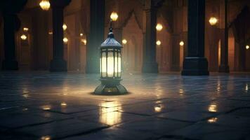 Ramadã lanterna fundo ciclo ,ai criada video