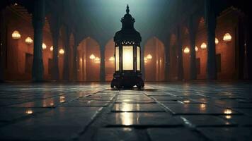 Ramadan lanterna sfondo ciclo continuo ,ai creato video