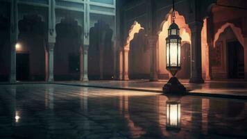 Ramadan lanterna sfondo ciclo continuo ,ai creato video