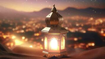 Ramadan Lantern Background Loop ,AI Created video