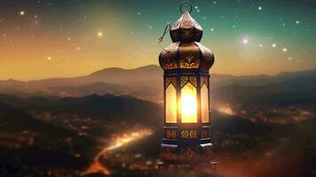 Ramadan Lantern Background Loop ,AI Created video