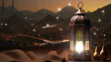 Ramadan Lantern Background Loop ,AI Created video