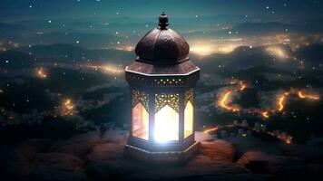 Ramadan Lantern Background Loop ,AI Created video