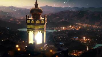 Ramadan Lantern Background Loop ,AI Created video