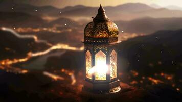 Ramadan Lantern Background Loop ,AI Created video