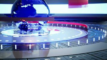 World Map background. news Studio Background for news report and breaking news on world live report video