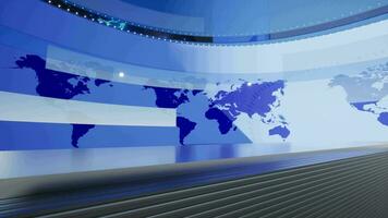 World Map background. news Studio Background for news report and breaking news on world live report video