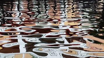 Colorful Reflection on Water Surface video