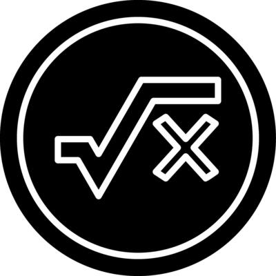Square Root Vector Icon