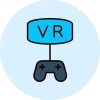 vr juego vector icono