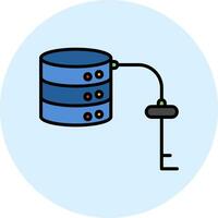 Key Value Database Vector Icon