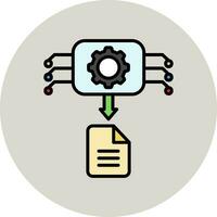 Machine Generated Data Vector Icon