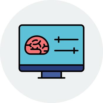 icono de vector de computadora