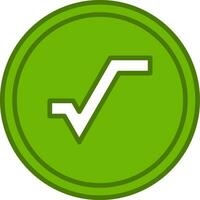 Square Root Vector Icon