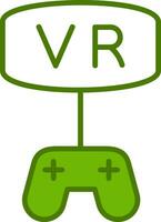 vr juego vector icono