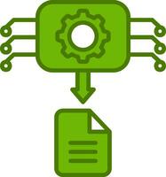 Machine Generated Data Vector Icon